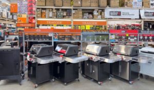 line of grills to purchase inside home depot